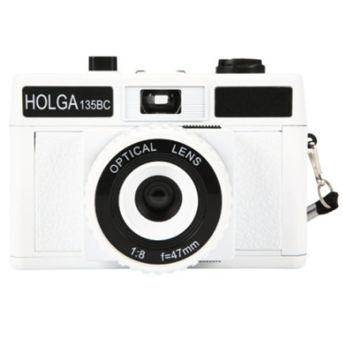 Holga 135BC 35mm Plastic Retro Film Camera 135 BC (White) with Flash
