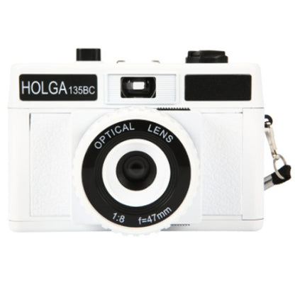 Holga 135BC 35mm Plastic Retro Film Camera 135 BC (White) with Flash