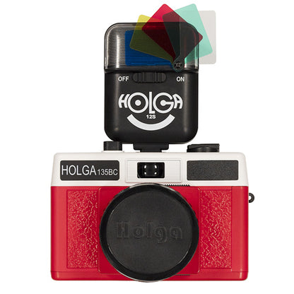 Holga 135BC 35mm Plastic Retro Film Camera 135 BC (Red) with Flash