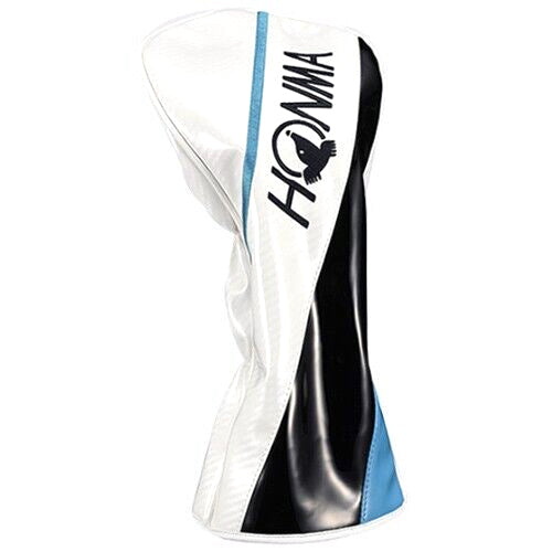 Honma Tour Pro Driver Head Cover Golf Club Headcover (White/Blue)