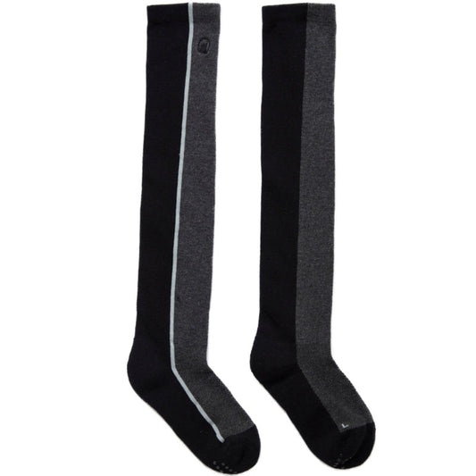 Honma Women's Black Line Knee Socks High-End Performance Golf Apparel (Black)