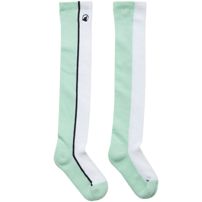 Honma Women's Black Line Knee Socks High-End Performance Golf Apparel (Mint)