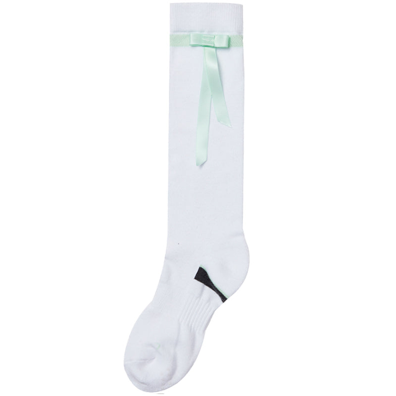 Honma Women's Ribbon Socks High-End Performance Golf Apparel (White)