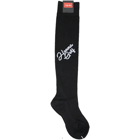 Honma Women's Dancing Logo Socks High-End Performance Golf Apparel (Black)