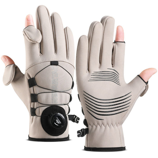 Nepartak Touch Camera Shooting Gloves Winter Photographers Screen Finger (Beige)