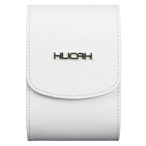 Hucah Leather Golf Rangefinder Laser Distance Meter Case Pouch Cover (White)