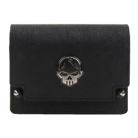 Hucah Leather Skull Golf Rangefinder Laser Distance Meter Case Pouch (Black)