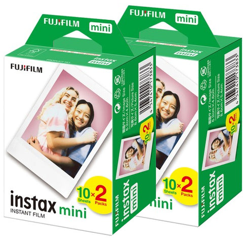 (40 Shots) Fujifilm Instax Mini Twin Pack Picture Format Instant Film Photo Paper