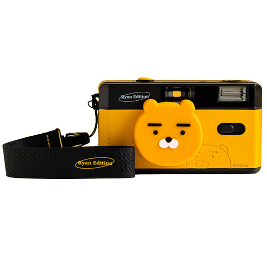Kakao Friends 135/35mm Reusable Analog Film Camera (Yellow/Ryan)