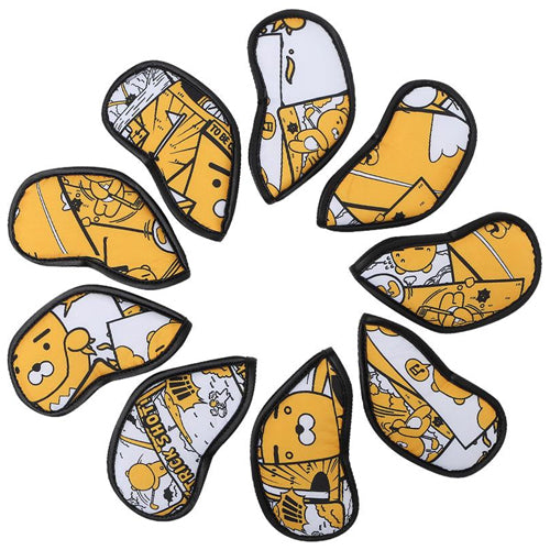 Kakao Friends 9 Pcs Cartoon RYAN Iron Head Cover Cute Golf Club Headcovers