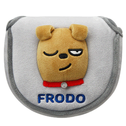 Kakao FRODO Mallet Putter Headcover Golf Club Head Cover Cute Doll Magnetic Closure