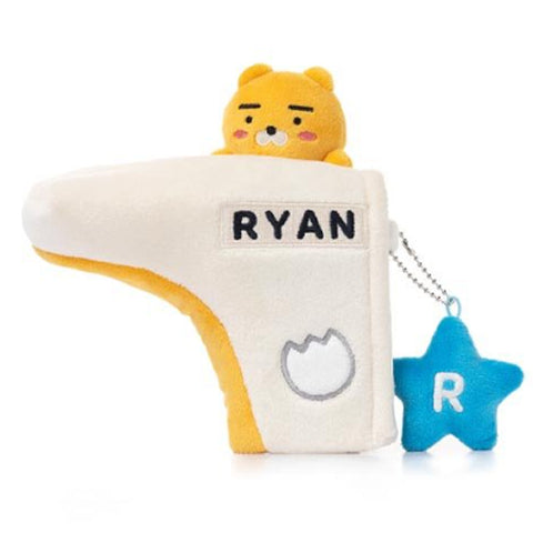 Kakao Friends RYAN Blade Putter Head Cover Cute Doll Plush Golf Club Headcover