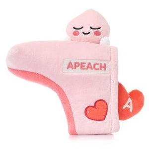 Kakao Friends APEACH Blade Putter Head Cover Cute Doll Plush Golf Club Headcover