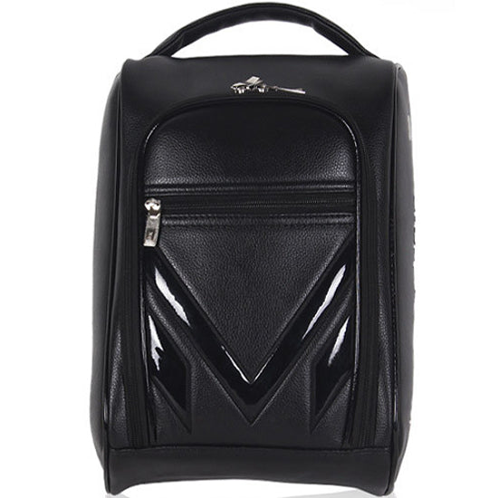 Mac Claid PU Golf Shoe Bag Sports Tour Pouch Travel Case (Black)