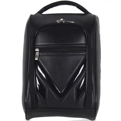 Mac Claid PU Golf Shoe Bag Sports Tour Pouch Travel Case (Black)