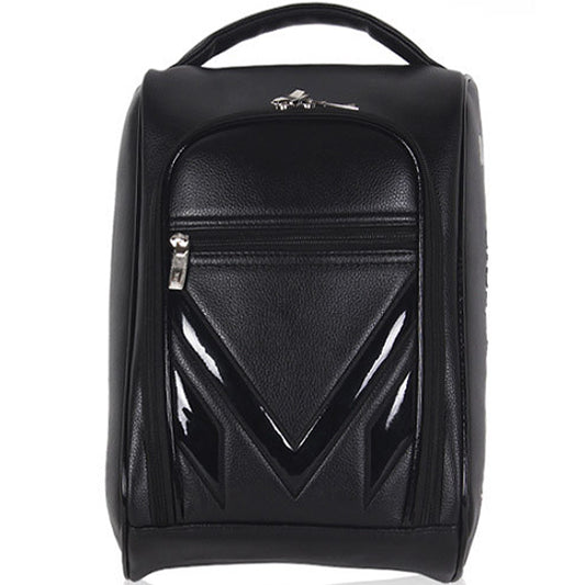 Mac Claid PU Golf Shoe Bag Sports Tour Pouch Travel Case (Black)
