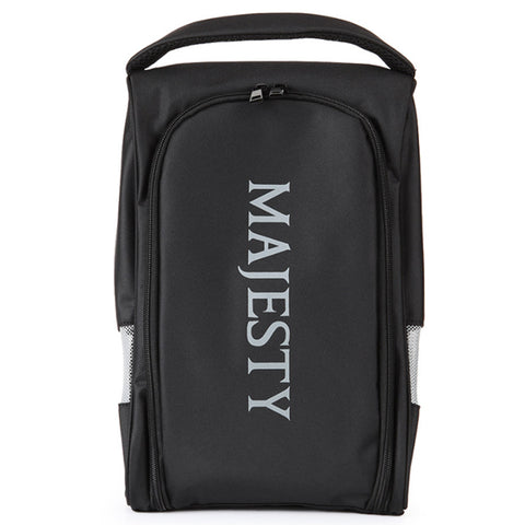 Majesty Ventilated Golf Shoes Case Sports Tour Travel Pouch Bag (Black)