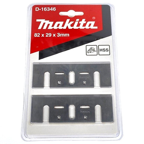 (4 Pcs) Makita D-16346 STD HSS-Planer Blade 82mm for 1902 1923H KP0800 KP0810