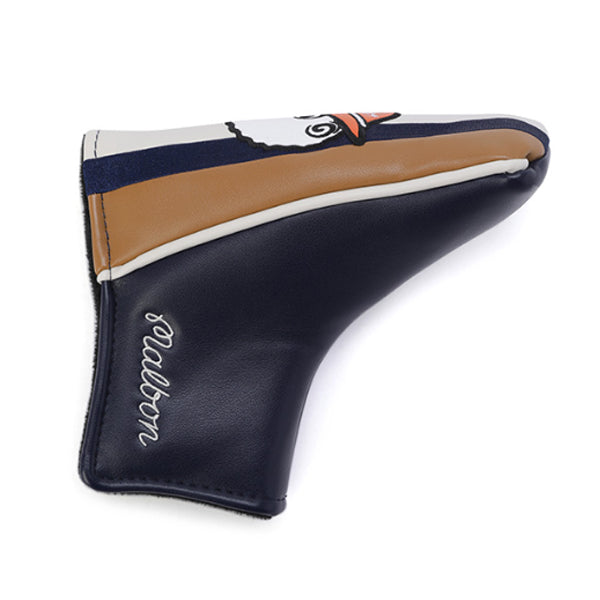 Malbon Point Basic Golf T-Putter Head Cover Club Headcover (Navy)