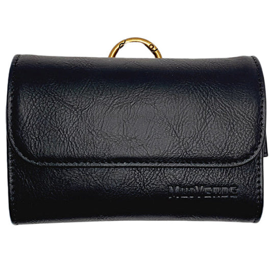 Muiverde Premium Leather Golf Rangefinder Case Pouch (Black)