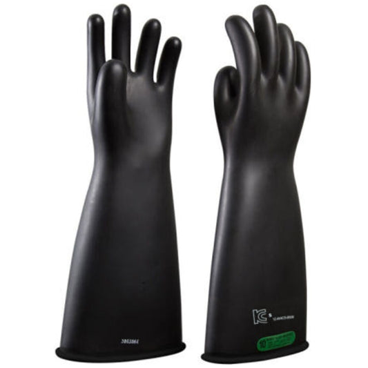 Novax Electrical Insulating Safety Gloves 26500V Class 3 (41 cm/16 Inch) Black
