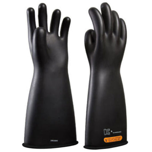 Novax Electrical Insulating Safety Gloves 36000V Class 4 (41 cm/16 Inch) Black