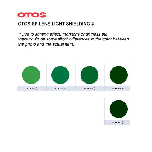 OTOS A-642-B Safety Protective UV Protection Lens Glasses On Helmet Cap (Green Lens)