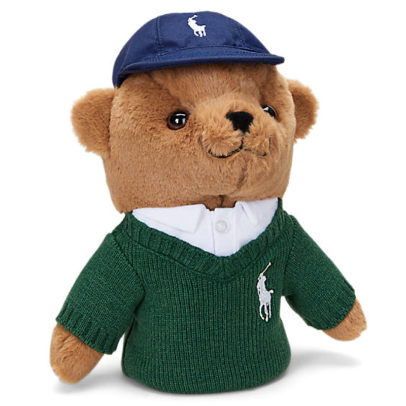 Polo Golf Bear Driver Head Cover Cute Doll Headcover (Green Knit)