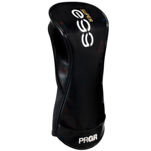 PRGR Pro Gear 19 Super Egg (Black) Driver/Fairway Wood Head Cover Golf Club Headcover