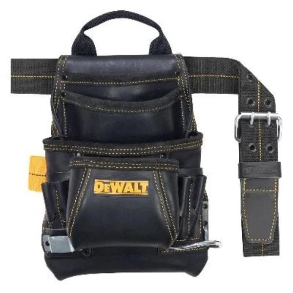 DeWALT DG5433 Carpenter's Leather Nail Tool Bag Pouch 10-Pocket Tool Belt