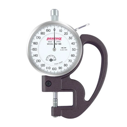 Peacock G-6C Dial Thickness Gauge Graduation 0.001mm Range 0-1mm G6C