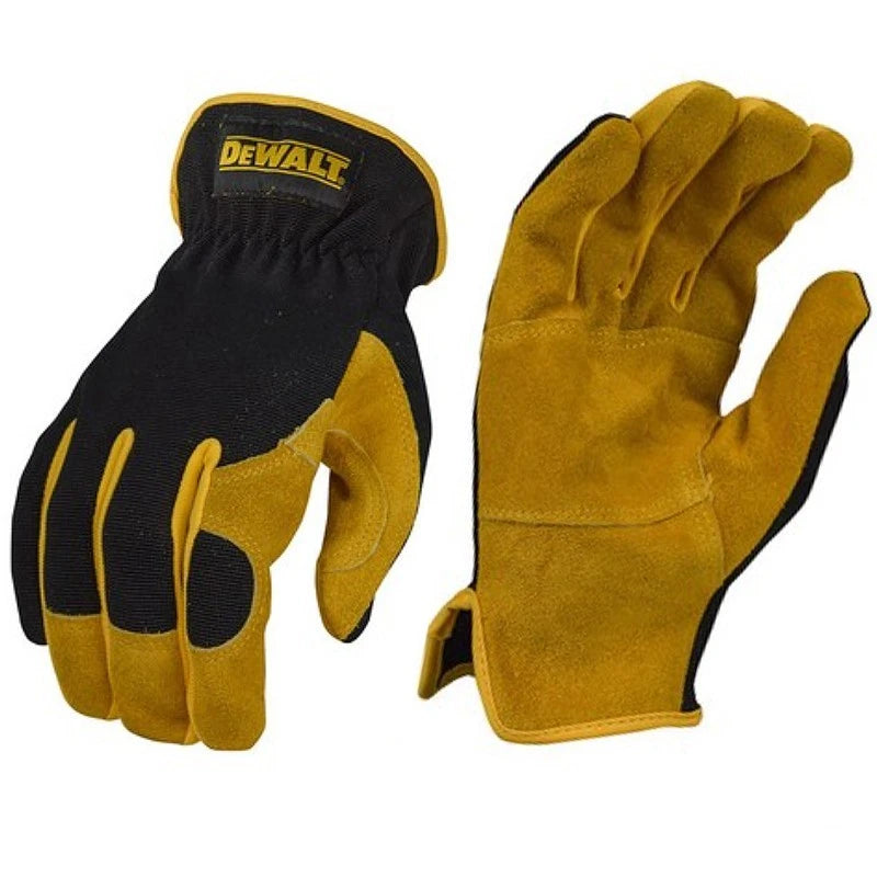 DeWALT DPG216 Leather Performance Hybrid Glove Comfortable Grip Breathable Back