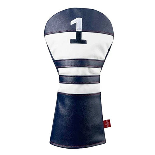 Callaway Simple Vintage Design Golf Driver Head Cover Club Headcover (Navy Blue)