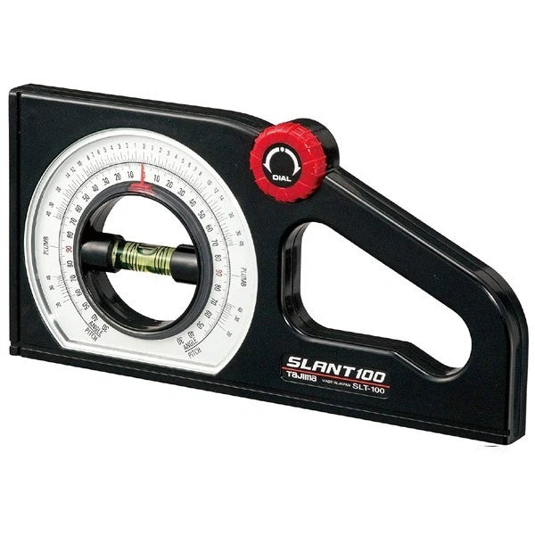 Tajima SLT-100 Slant Angle Meter, Dual-Scale Rotary Pitch Finder Non-Magnetic