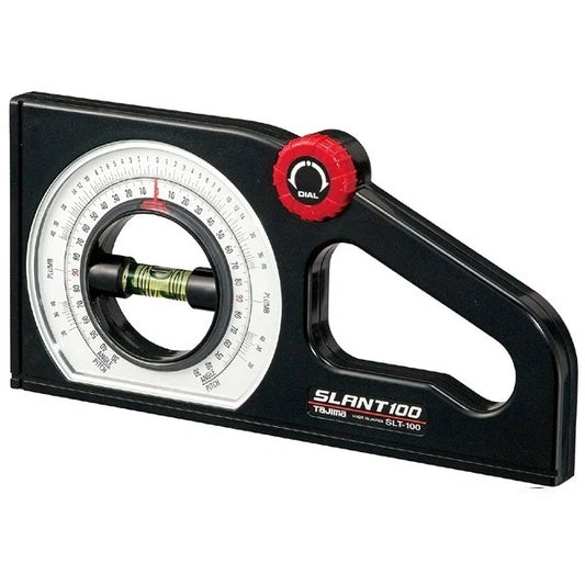 Tajima SLT-100 Slant Angle Meter, Dual-Scale Rotary Pitch Finder Non-Magnetic