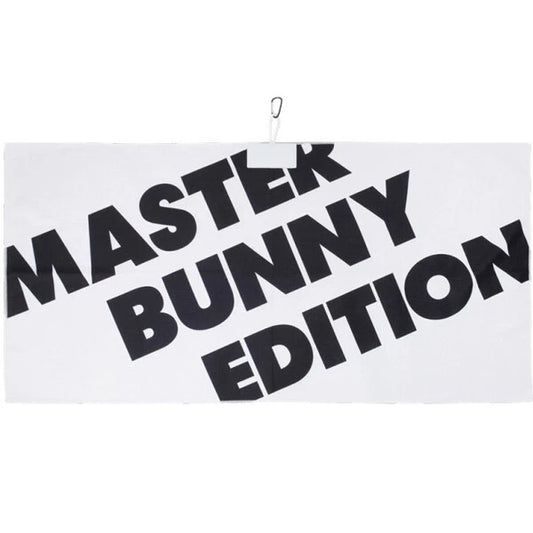 Master Bunny Edition Golf Towel 100% Microfiber Travel Player Towel (White)
