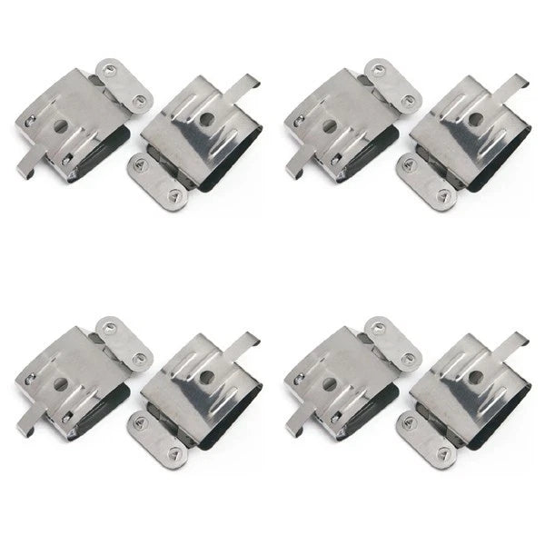 (4 Pair) Stainless Steel Film Clip Clamp Set For Film Dry Developing Processing
