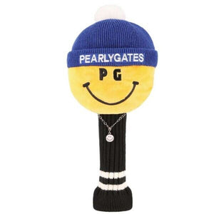 Pearly Gates PG Smile Symbol Wood Head Cover Soft Golf Club Headcover (Blue Cap)