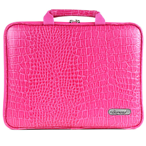 iPad 10.2" Tablet Case Sleeve Pouch Memory Foam Bag Crocodile Hot Pink