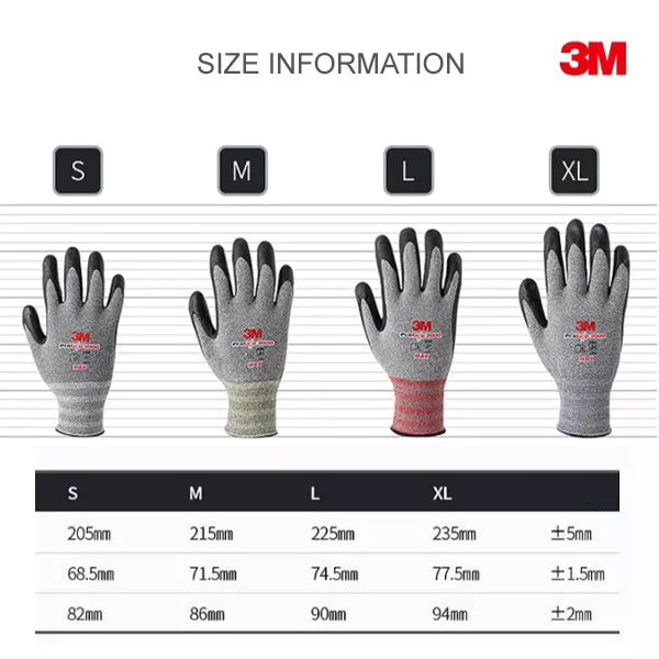 (10 Pair) 3M Pro Grip 1000 Premium Gloves Construction Builders Mechanic (Black)