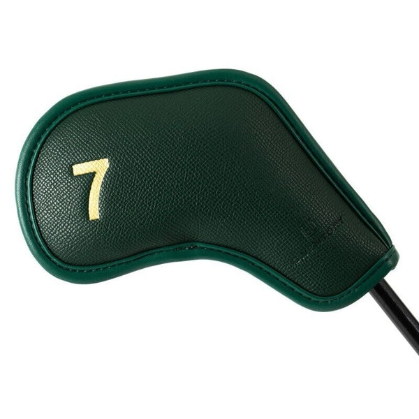 G.VENTORY 10P Iron Head Cover Golf Clubs 4-9/P/A/S/* Magnetic Closure (Epsom Deep Green)