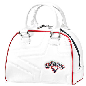 Callaway Ladies Golf Sports Accessory Bag Women's Pouch Tote Bag (White/Red)