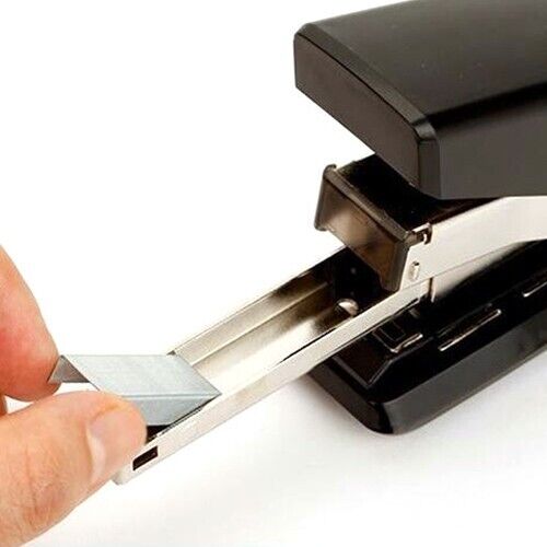 Peace Flat Easy Stapler Effortless Flat-Clinch Ergonomic 50% Less Power (Black)