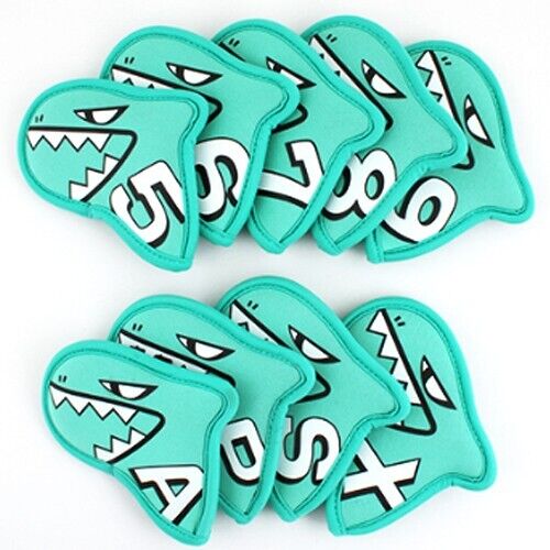 Aimshark Palette 9 Pcs Iron Head Cover 5-9/S/A/P/X Golf Club Headcover (Mint)