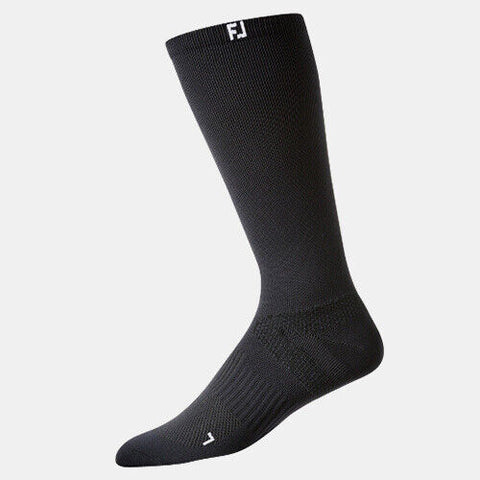 FootJoy FJ Tour Compression Men's Socks Golf Sports High Crew (Black)