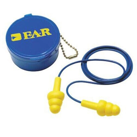 3M (50 ea) EAR Ultra Fit Earplugs Corded Ear Plug with Blue Case