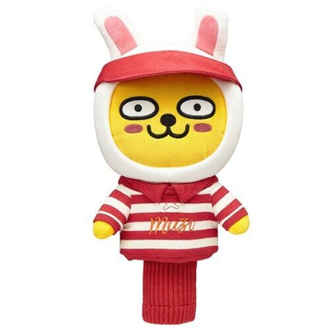 Muzi Costume Red Cap Golf Driver Head Cover Cute Doll Headcover