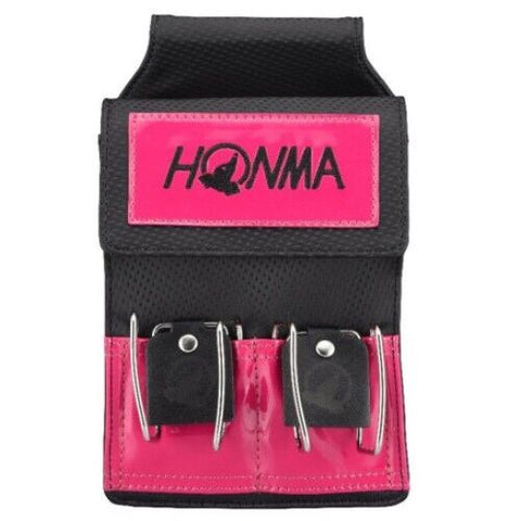 Honma Park Golf Waist Belt Pouch Ball Holder Bag (Pink)