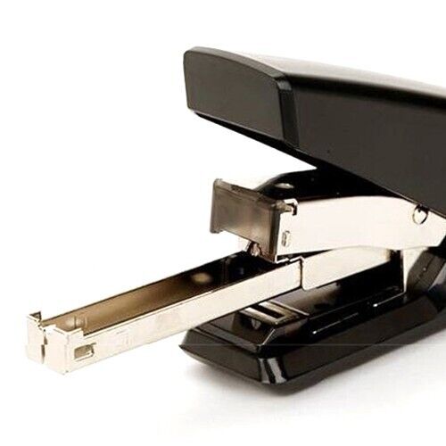 Peace Flat Easy Stapler Effortless Flat-Clinch Ergonomic 50% Less Power (Black)