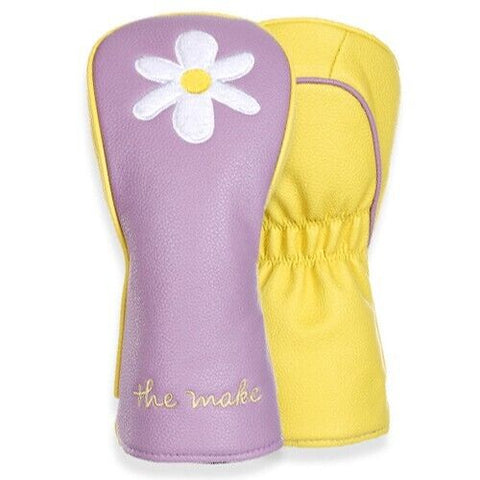 Rosa Signature Flower Driver Head Cover Golf Synthetic Leather (Violet)